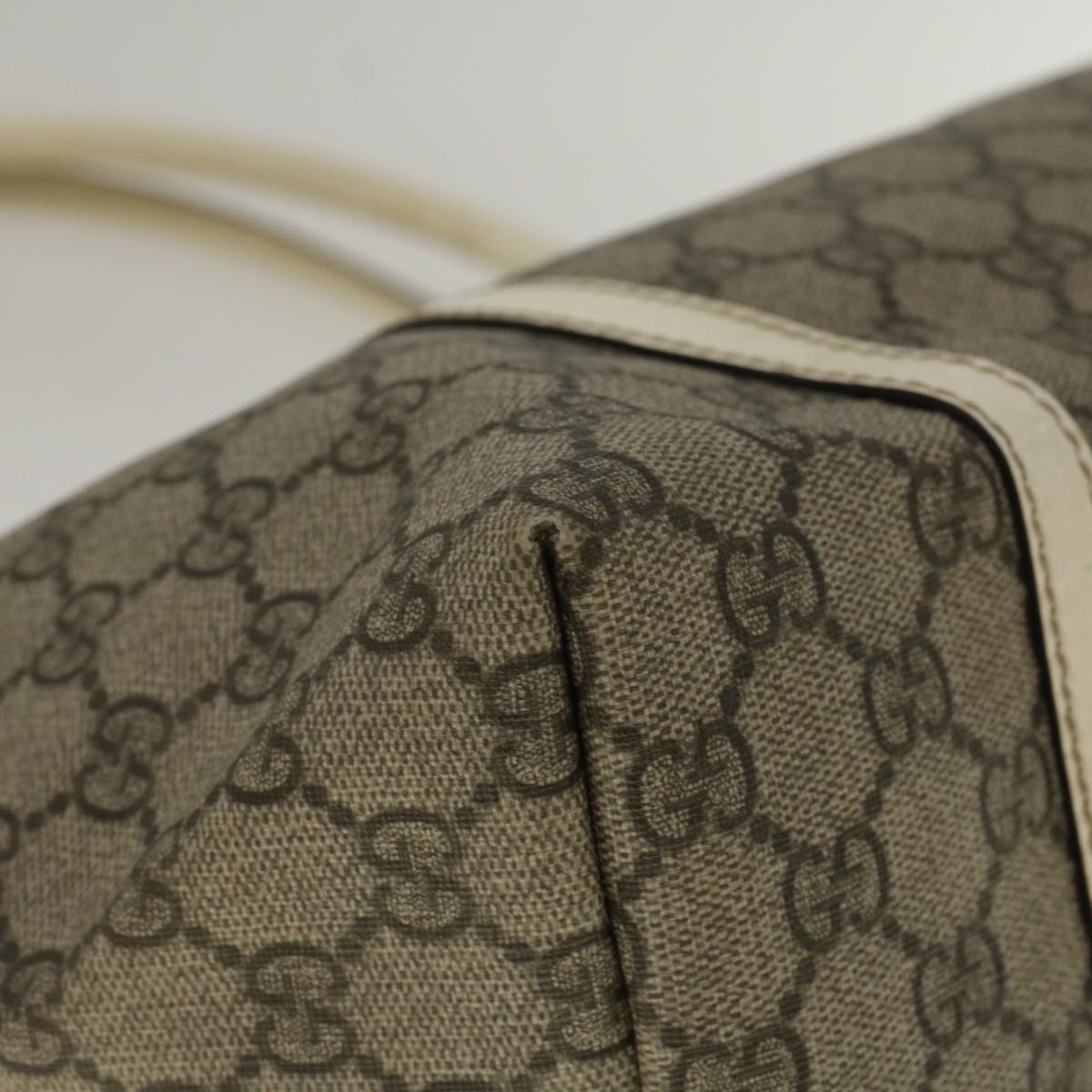 GUCCI GG Canvas Tote Bag Coated Canvas Beige 197953 58069