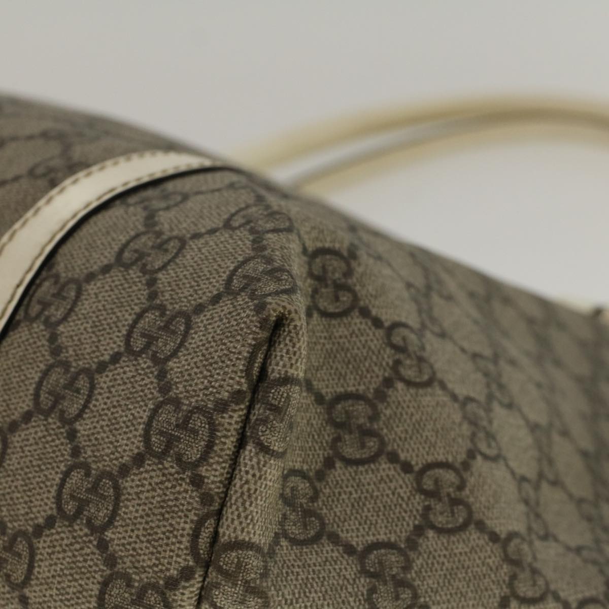 GUCCI GG Canvas Tote Bag Coated Canvas Beige 197953 58069