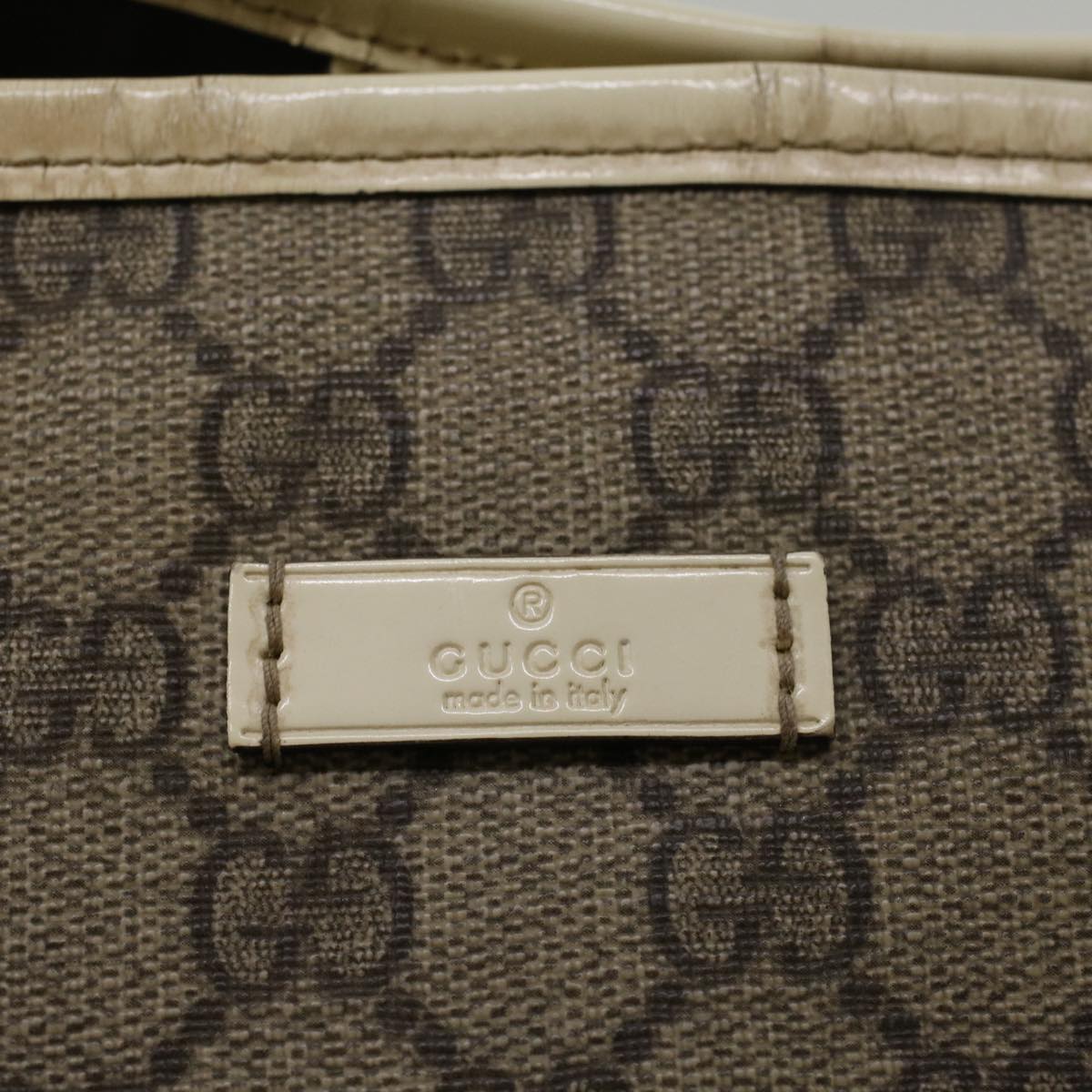 GUCCI GG Canvas Tote Bag Coated Canvas Beige 197953 58069