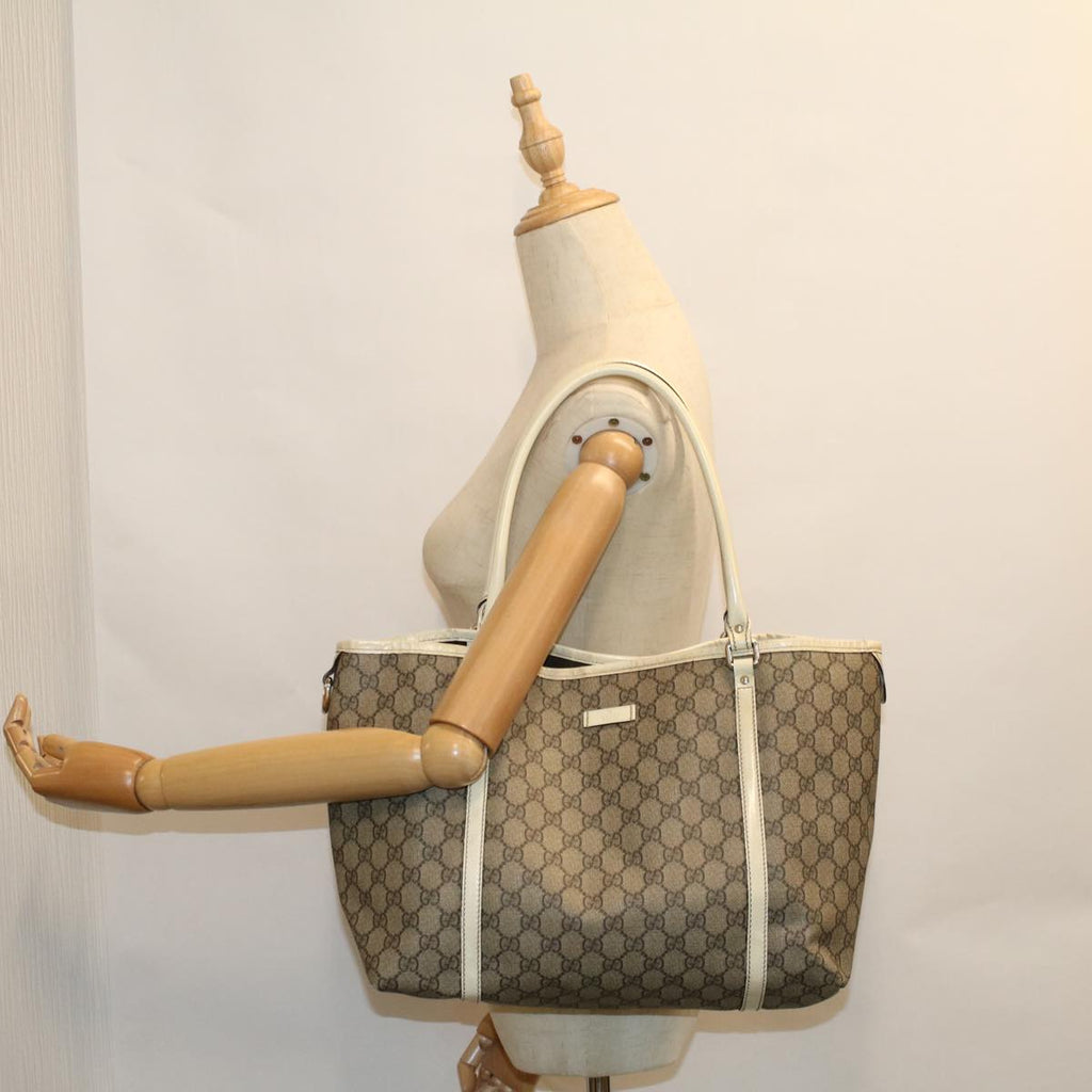 GUCCI GG Canvas Tote Bag Coated Canvas Beige 197953 58069