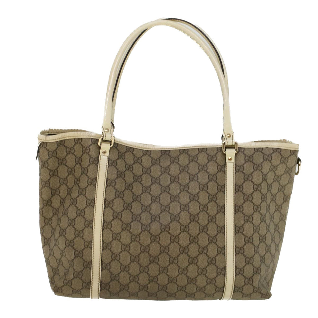 GUCCI GG Canvas Tote Bag Coated Canvas Beige 197953 58069