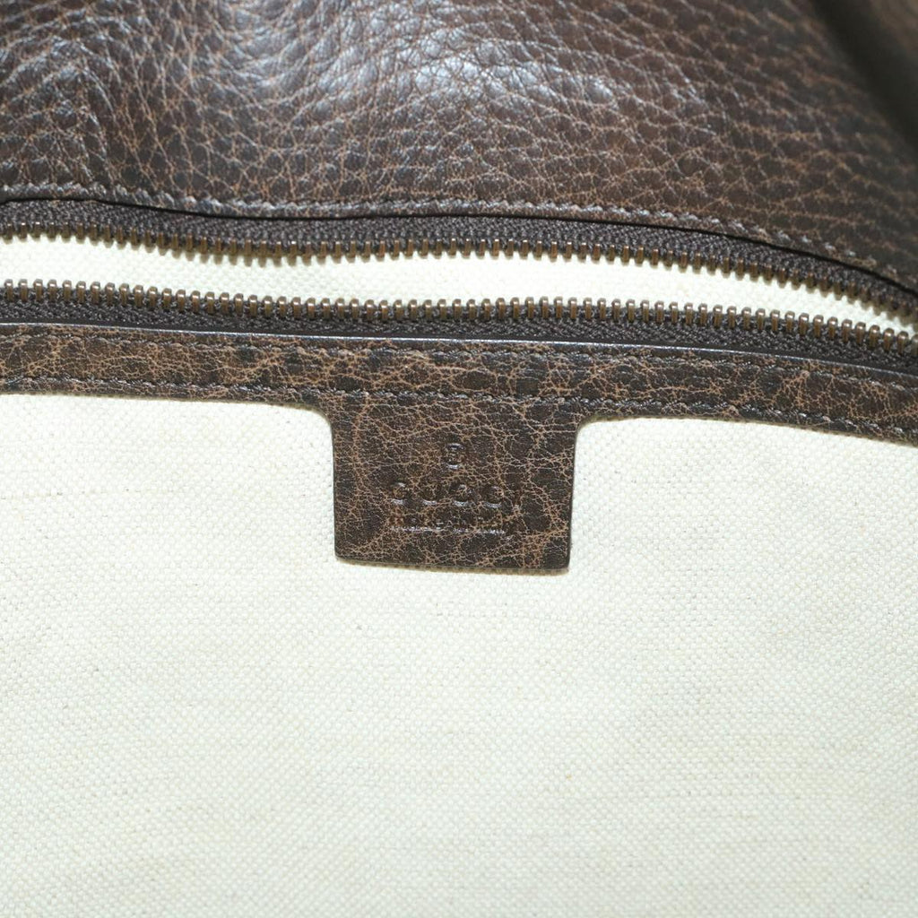GUCCI GG Canvas Bamboo Tote Bag Beige Brown 339000 58070