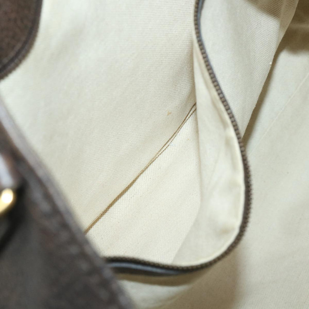 GUCCI GG Canvas Bamboo Tote Bag Beige Brown 339000 58070