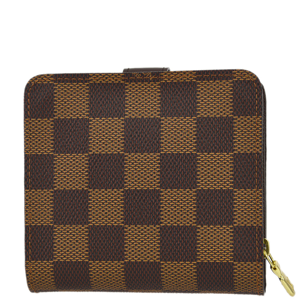 Louis Vuitton 2003 Damier Compact Zip Wallet N61668