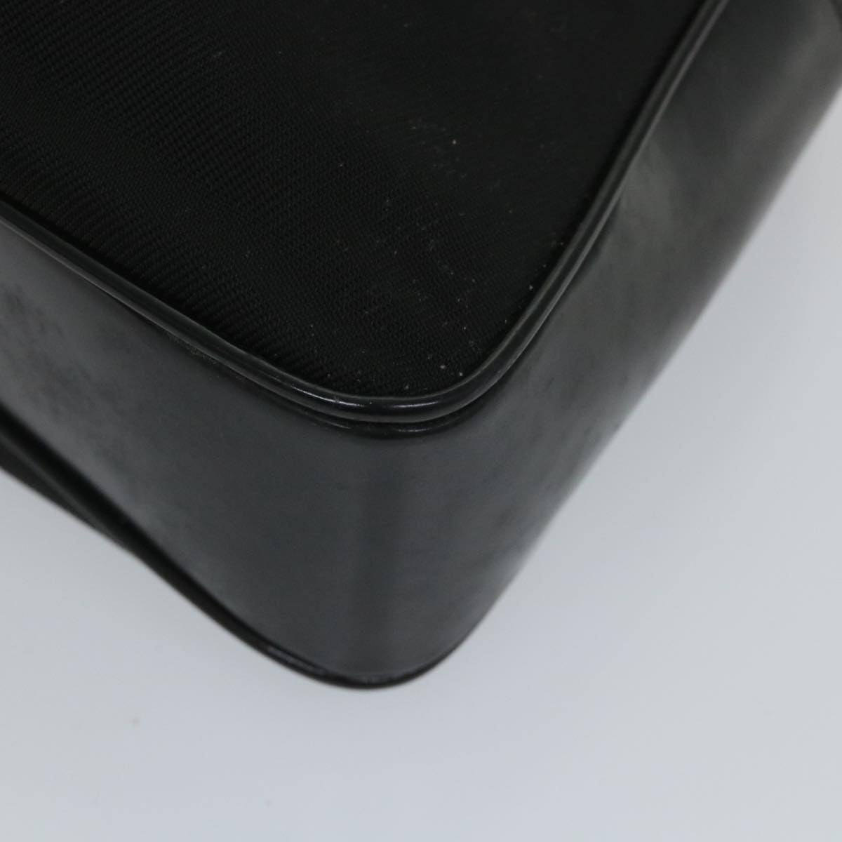 GUCCI Bamboo Shoulder Bag Nylon Enamel 2way Black 58103