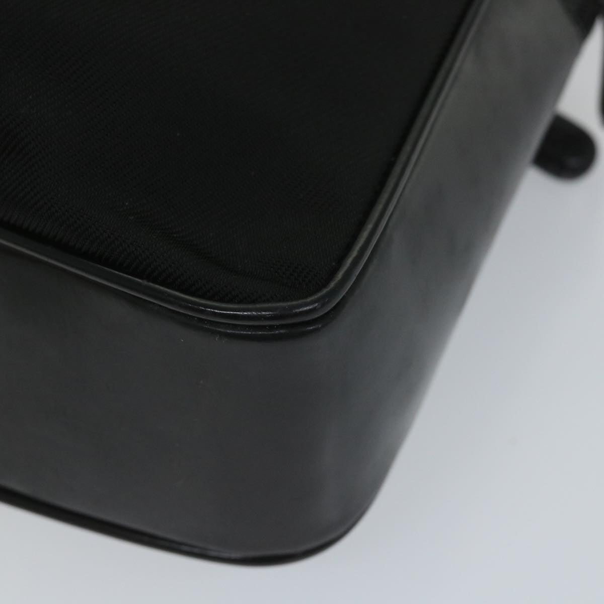 GUCCI Bamboo Shoulder Bag Nylon Enamel 2way Black 58103