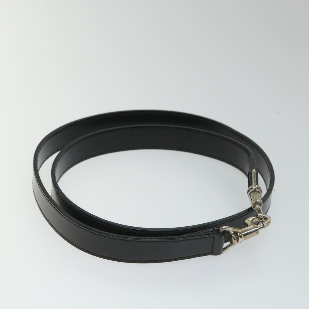 GUCCI Bamboo Shoulder Bag Nylon Enamel 2way Black 58103