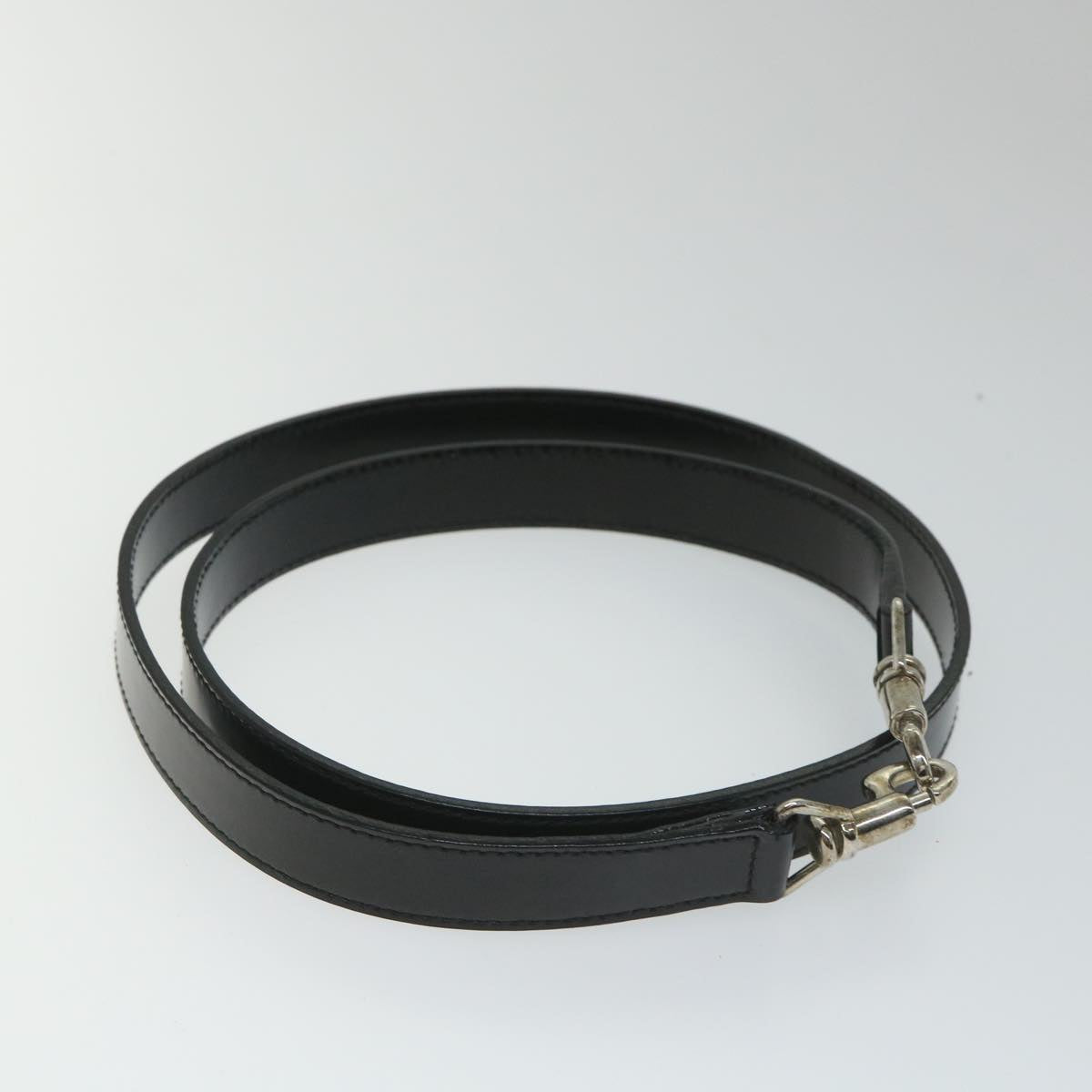 GUCCI Bamboo Shoulder Bag Nylon Enamel 2way Black 58103