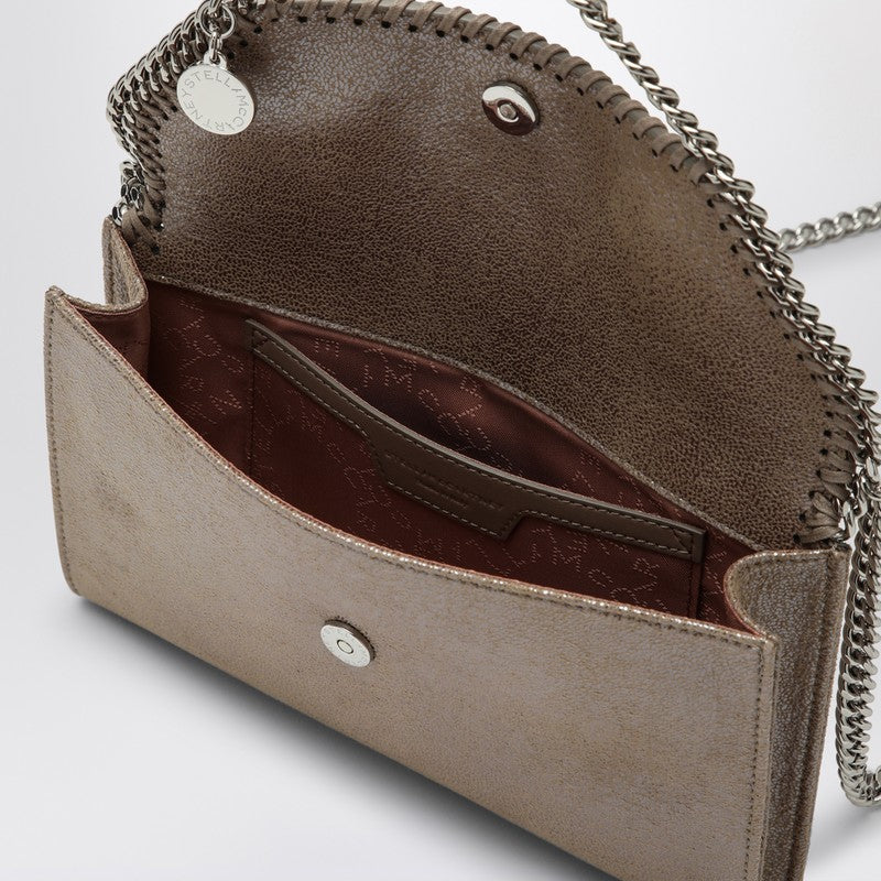 Stella Mccartney Falabella Shoulder Wallet Bag Beige Women