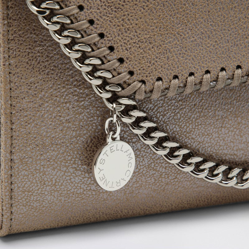 Stella Mccartney Falabella Shoulder Wallet Bag Beige Women