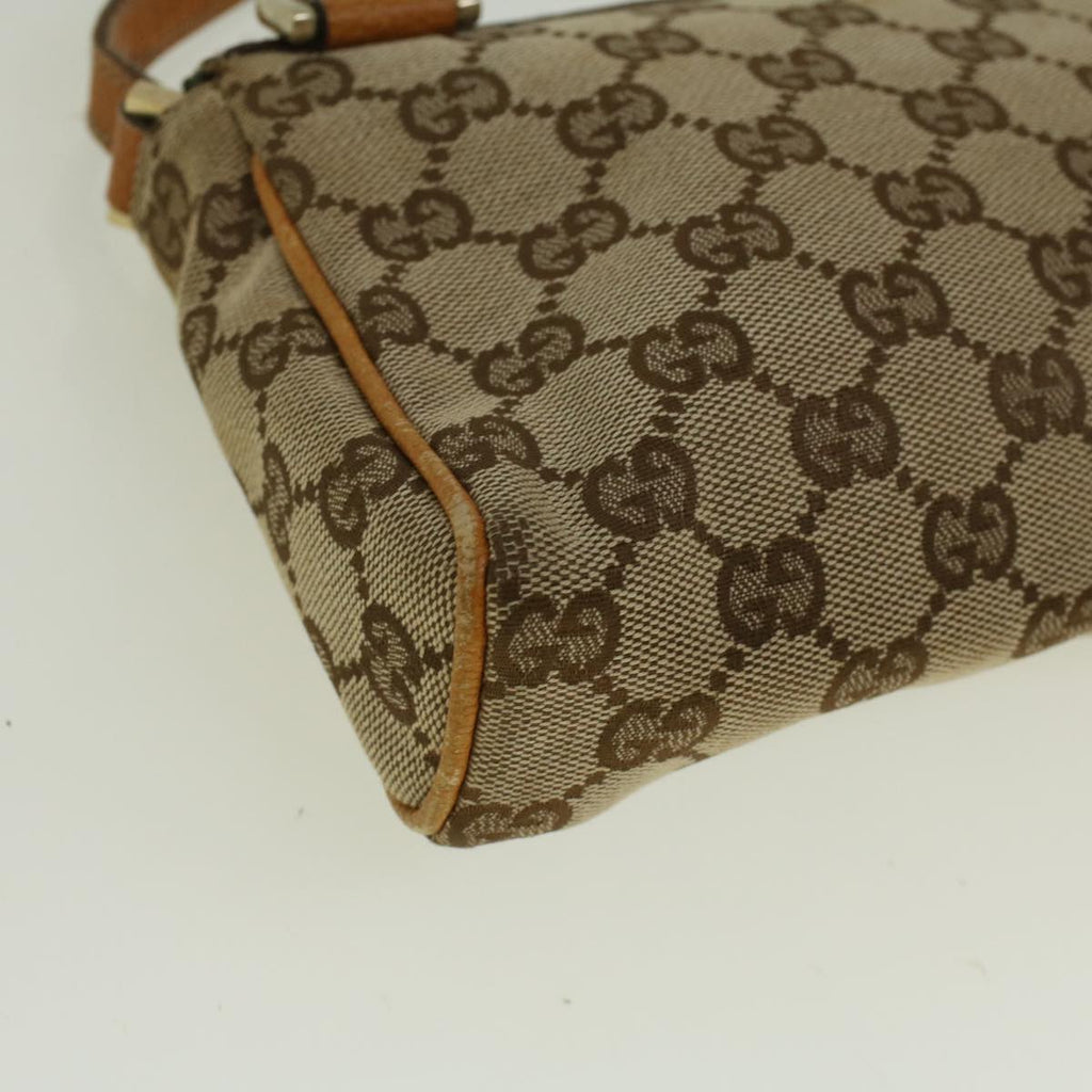 GUCCI GG Canvas Accessory Pouch Beige Brown 145750 58155