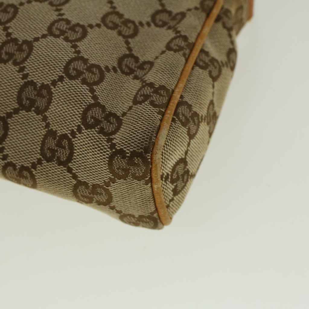GUCCI GG Canvas Accessory Pouch Beige Brown 145750 58155