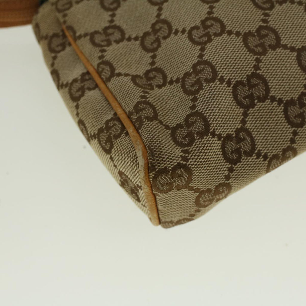 GUCCI GG Canvas Accessory Pouch Beige Brown 145750 58155