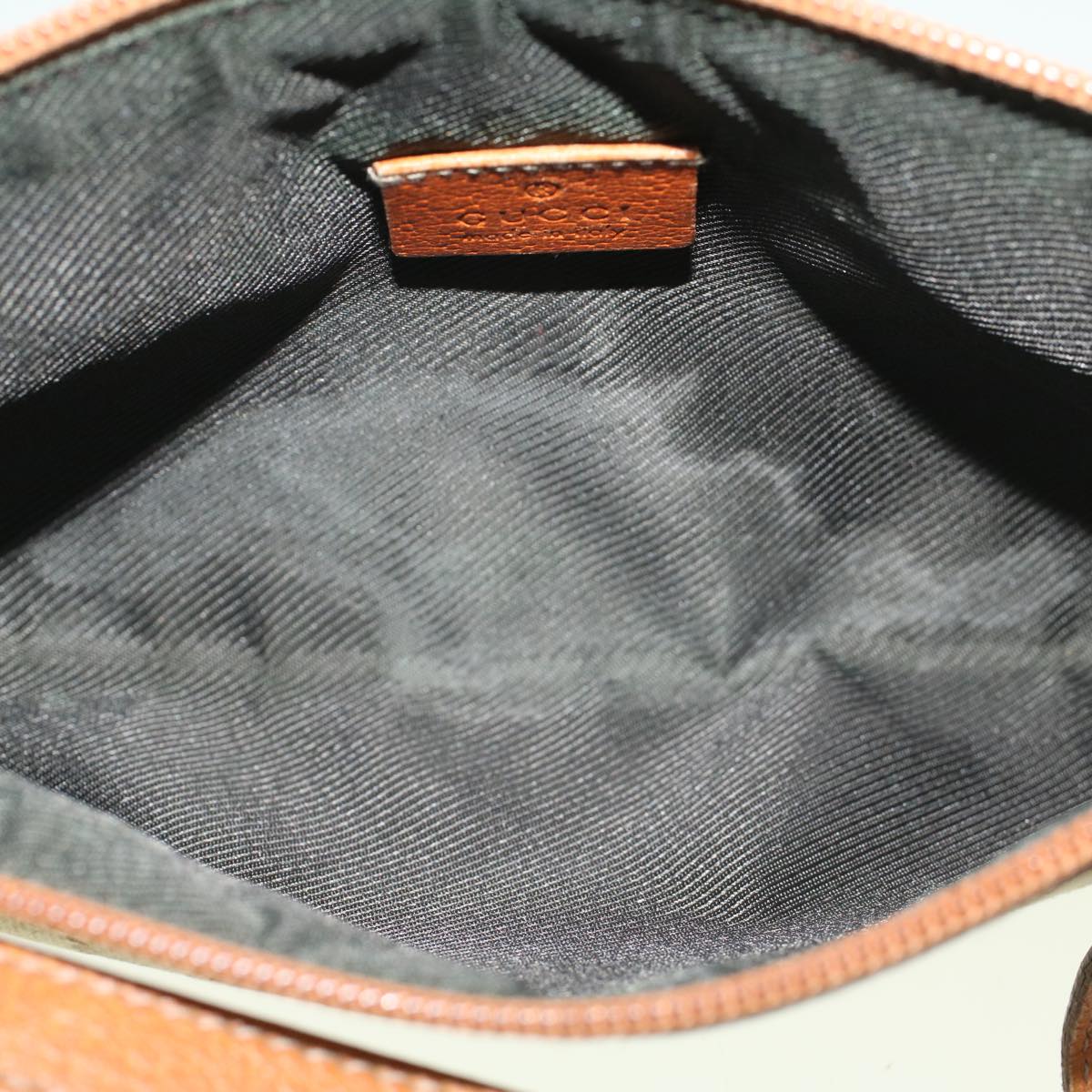 GUCCI GG Canvas Accessory Pouch Beige Brown 145750 58155