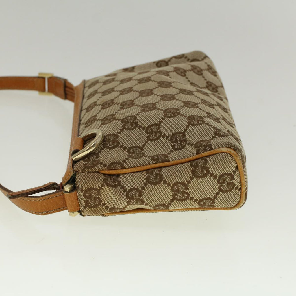 GUCCI GG Canvas Accessory Pouch Beige Brown 145750 58155