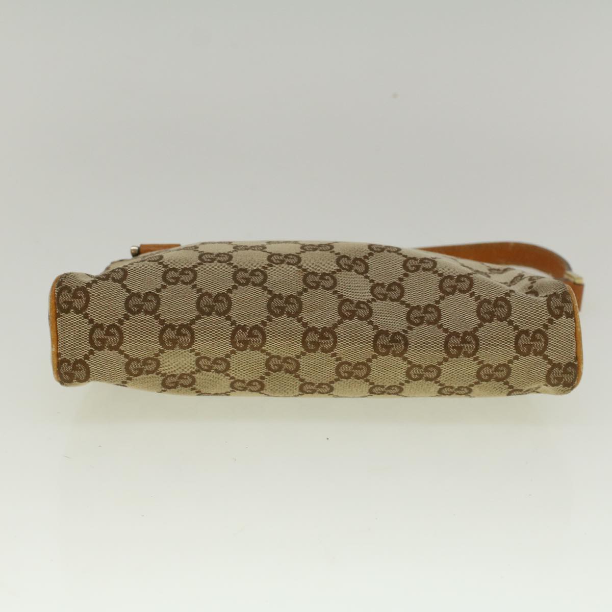 GUCCI GG Canvas Accessory Pouch Beige Brown 145750 58155