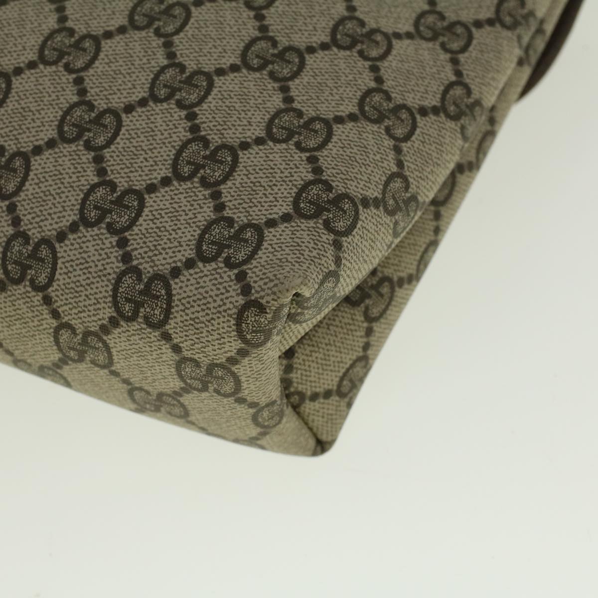 GUCCI GG Canvas Clutch Bag PVC Leather Beige 001 19 5493 58158
