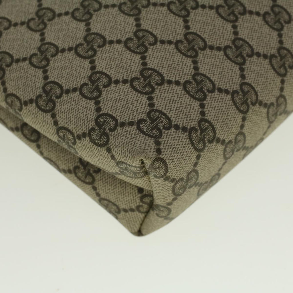 GUCCI GG Canvas Clutch Bag PVC Leather Beige 001 19 5493 58158