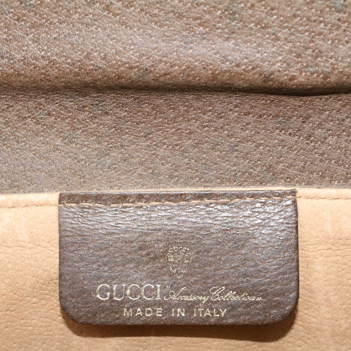 GUCCI GG Canvas Clutch Bag PVC Leather Beige 001 19 5493 58158