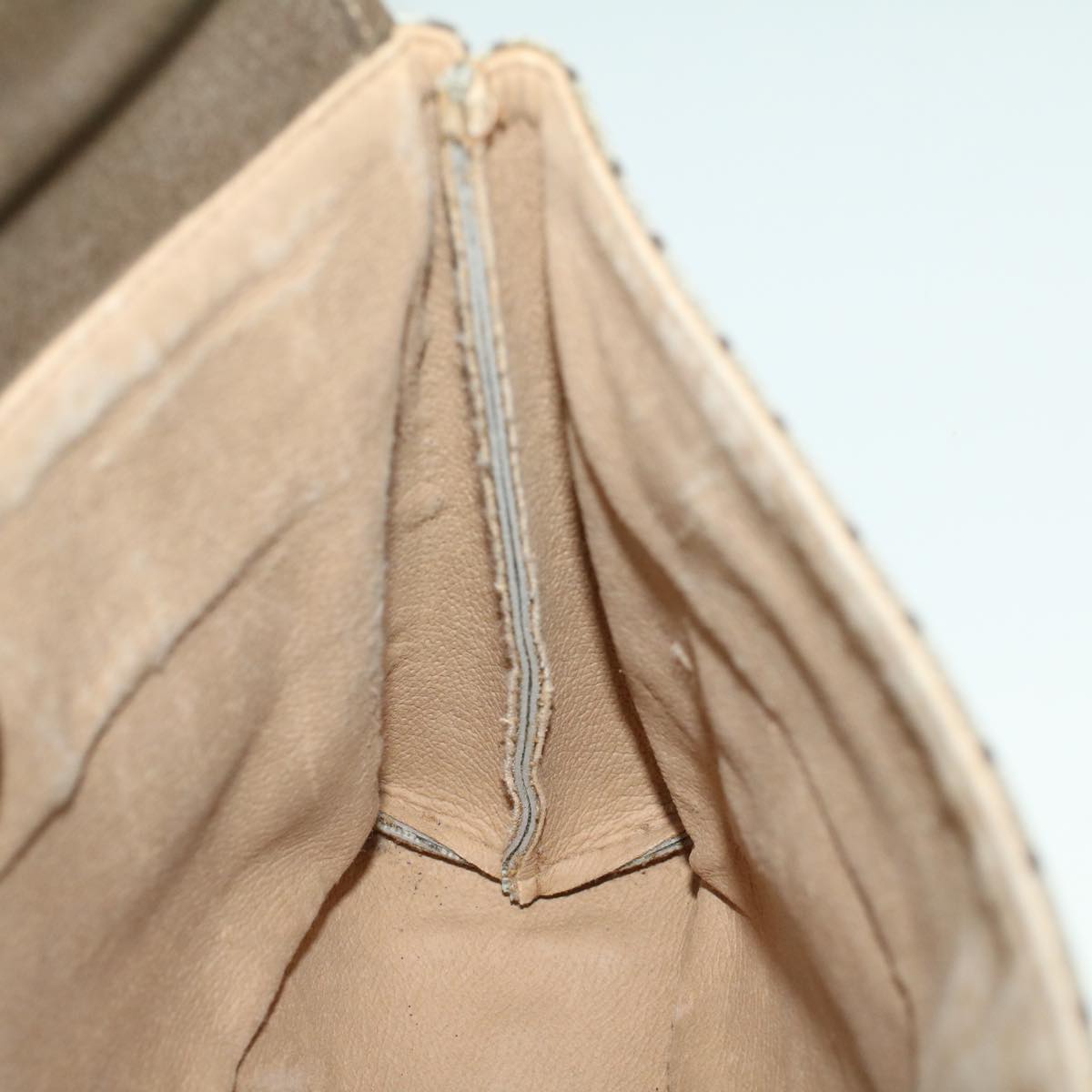 GUCCI GG Canvas Clutch Bag PVC Leather Beige 001 19 5493 58158
