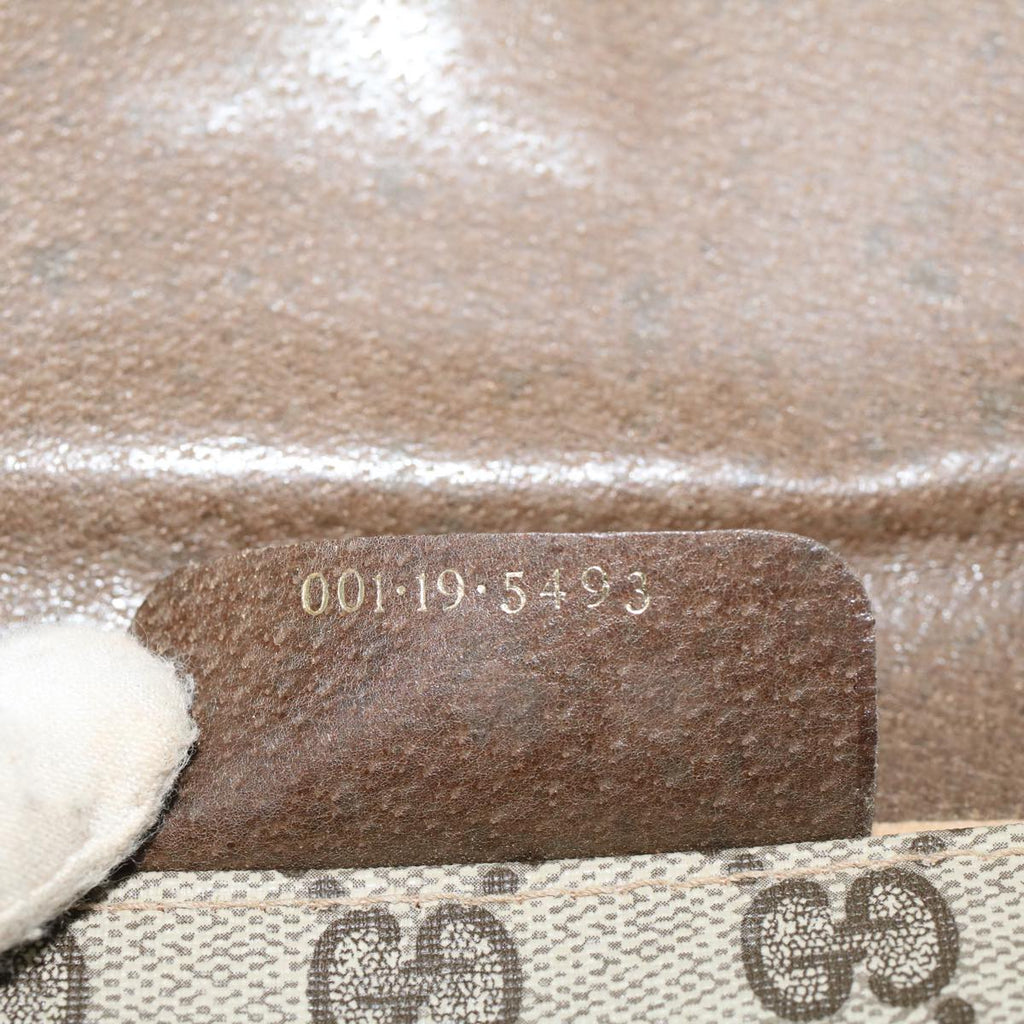 GUCCI GG Canvas Clutch Bag PVC Leather Beige 001 19 5493 58158