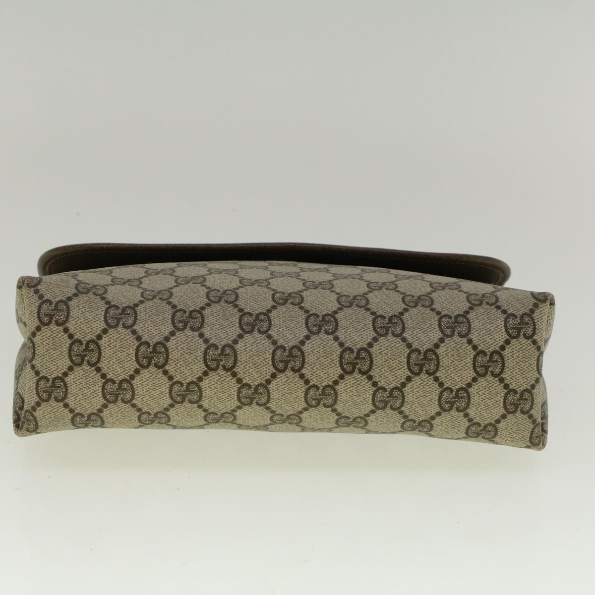 GUCCI GG Canvas Clutch Bag PVC Leather Beige 001 19 5493 58158