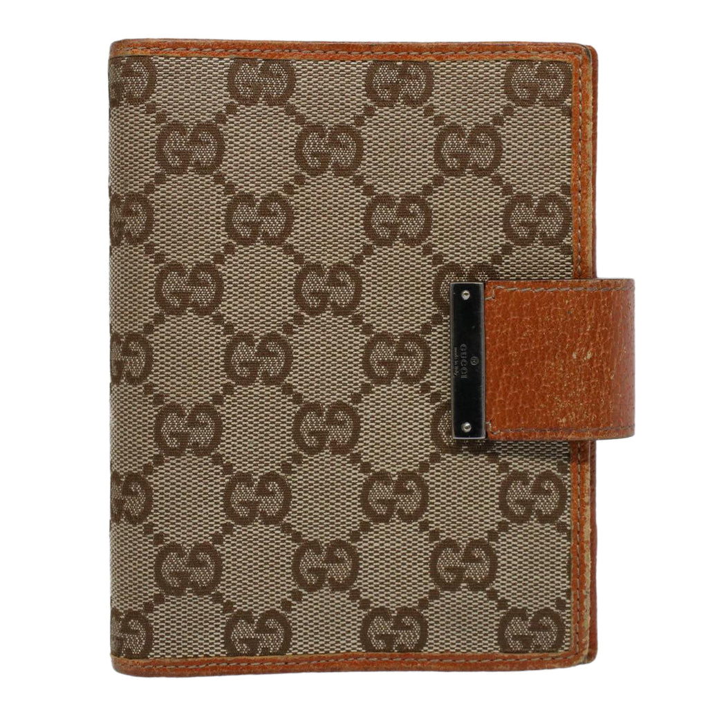 GUCCI GG Canvas Day Planner Cover Beige 58161
