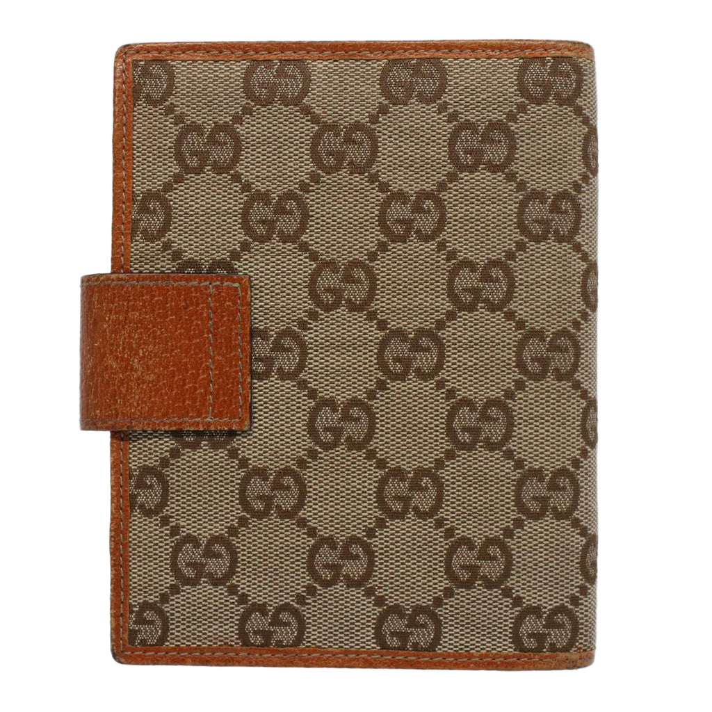 GUCCI GG Canvas Day Planner Cover Beige 58161