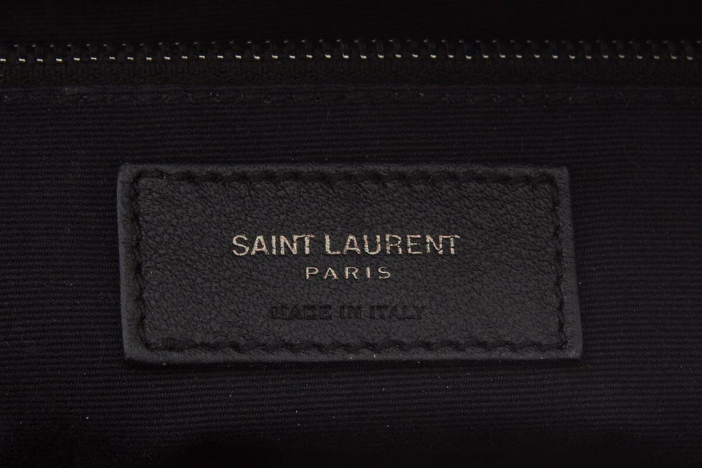 YSL Black Leather Nicki Handbag