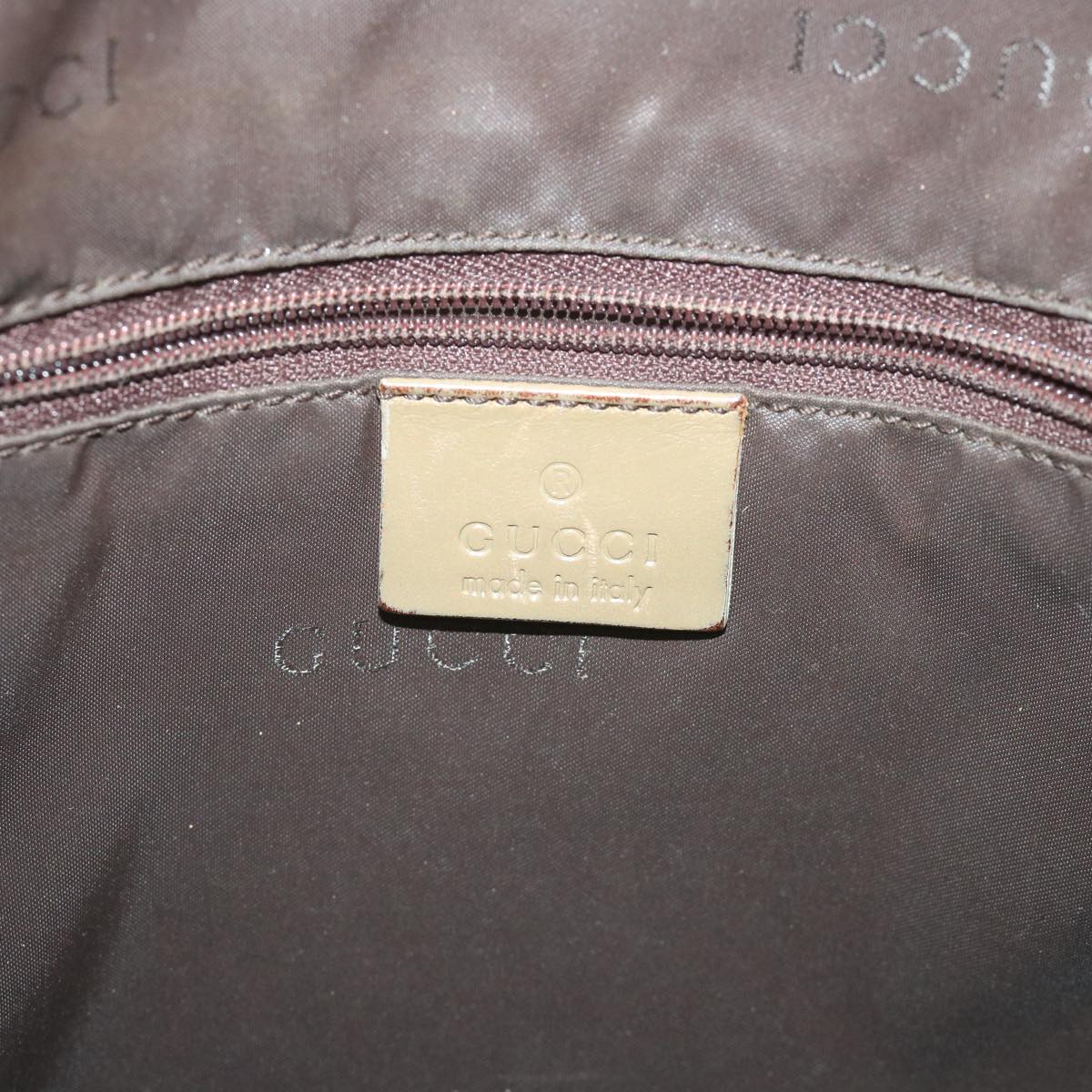 GUCCI Bamboo Shoulder Bag Nylon 2way Beige 001 1577 3754 58189