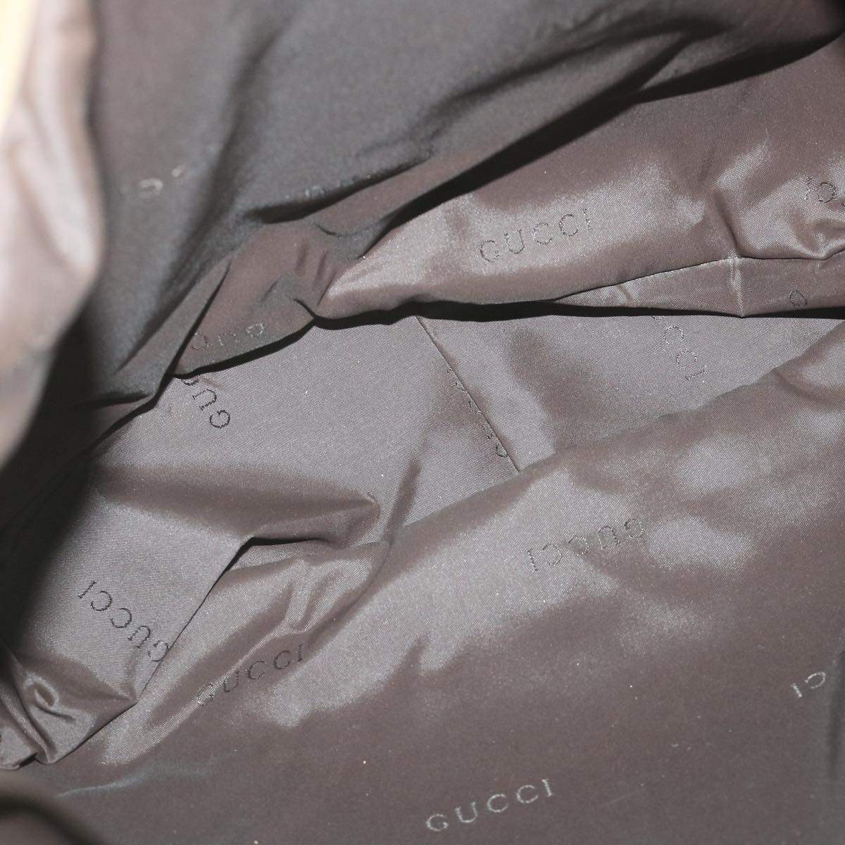 GUCCI Bamboo Shoulder Bag Nylon 2way Beige 001 1577 3754 58189