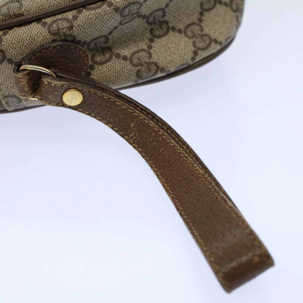 GUCCI GG Supreme Web Sherry Line Clutch Bag Beige Red Green 89 01 034 58199