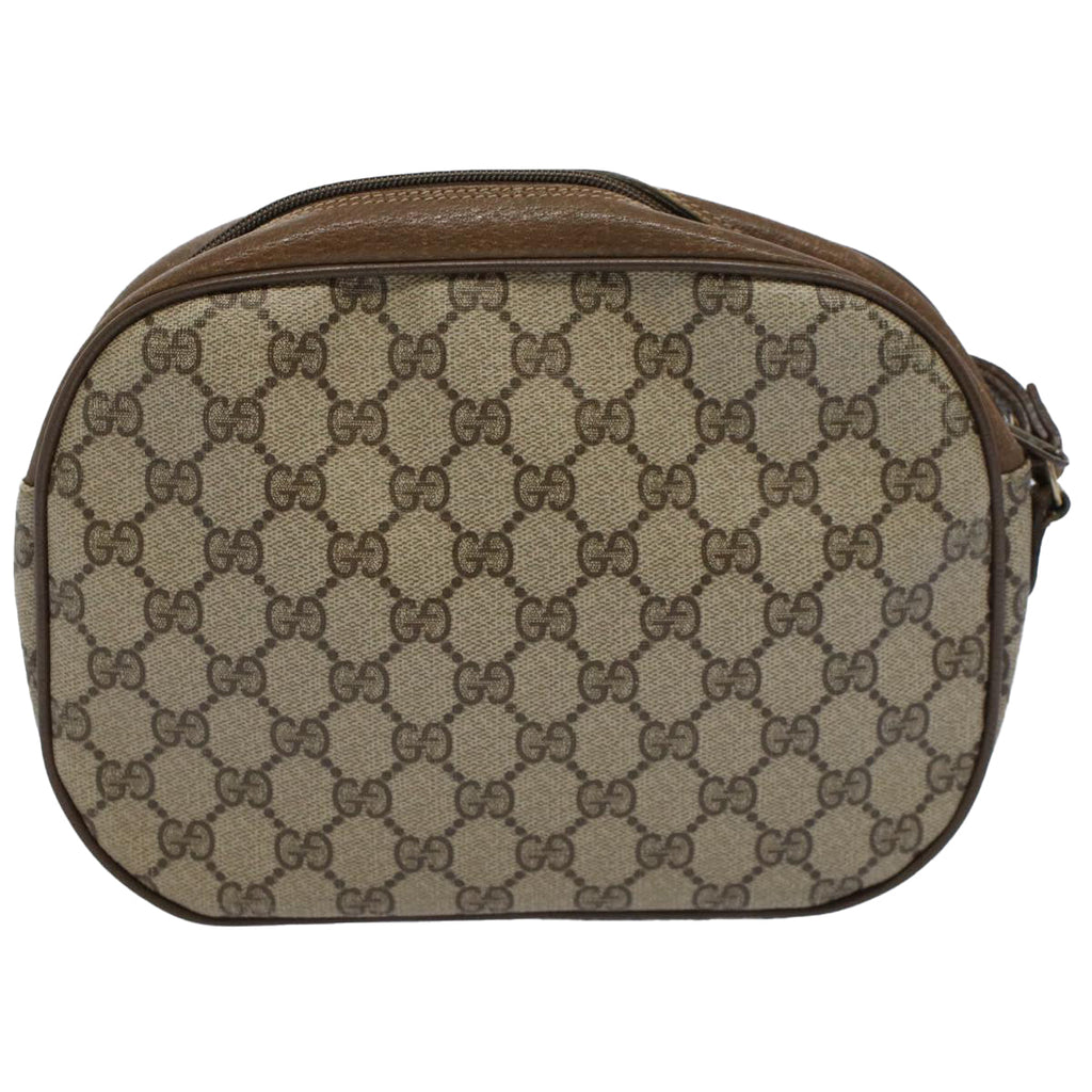 GUCCI GG Supreme Web Sherry Line Clutch Bag Beige Red Green 89 01 034 58199