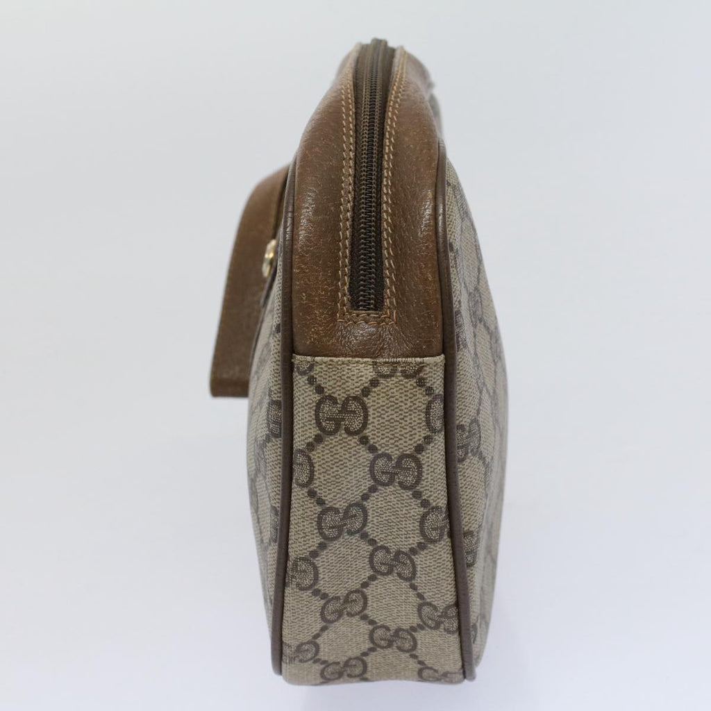 GUCCI GG Supreme Web Sherry Line Clutch Bag Beige Red Green 89 01 034 58199