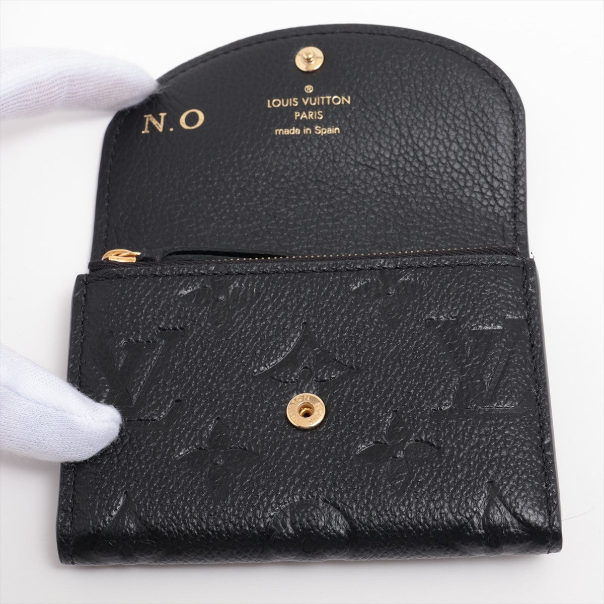 Louis Vuitton Monogram Emplant Portemone Rosary M81455
