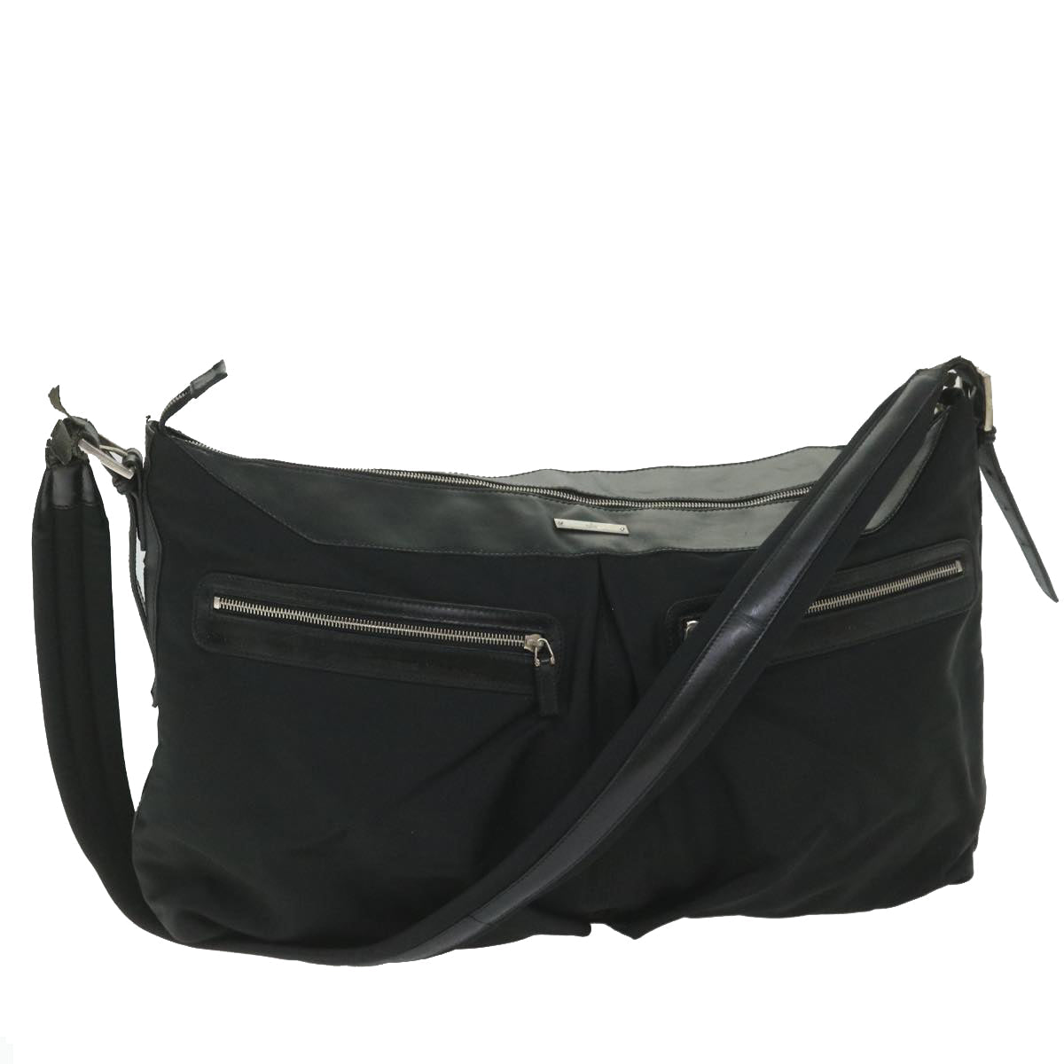 GUCCI Shoulder Bag Nylon Black 019 0444 58210