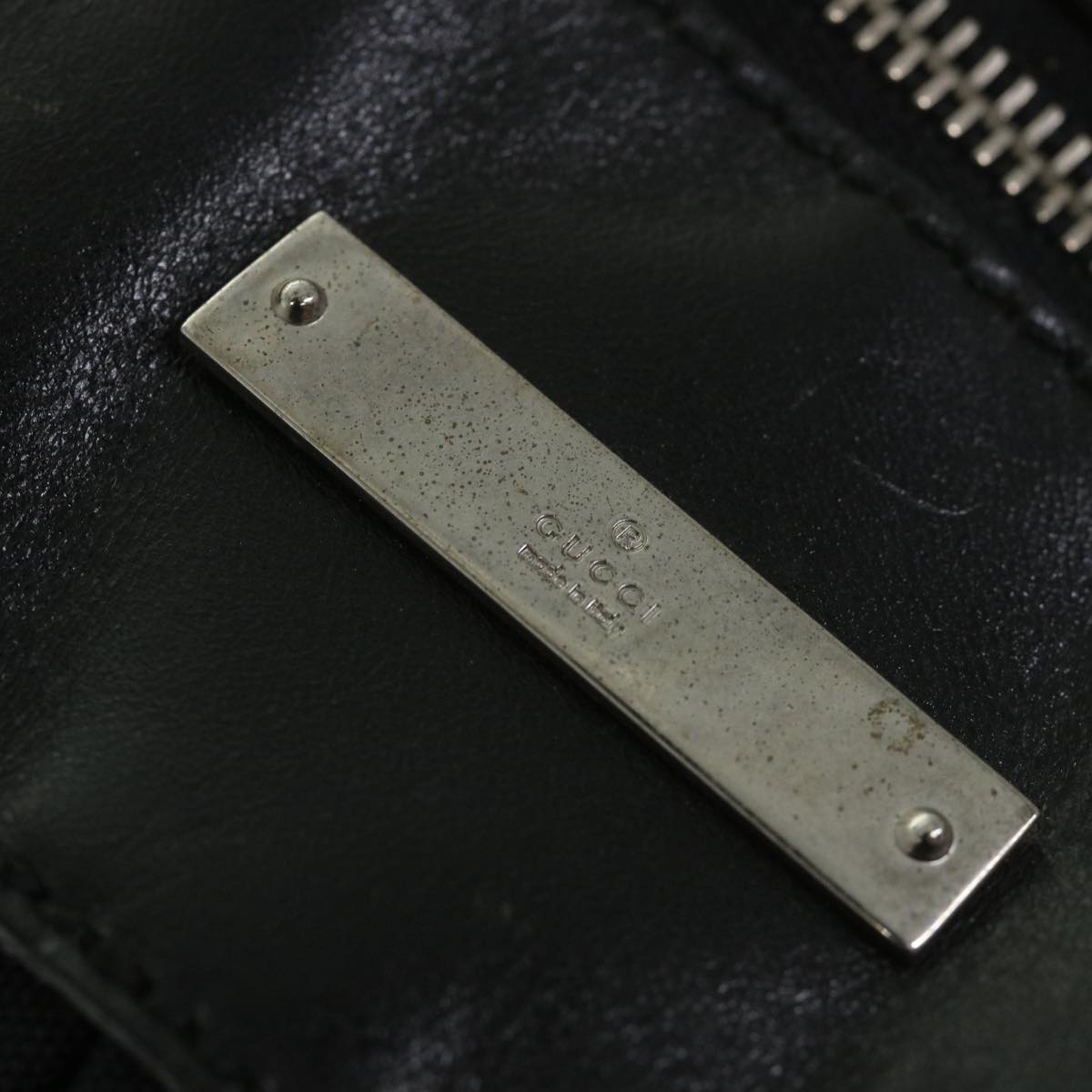 GUCCI Shoulder Bag Nylon Black 019 0444 58210
