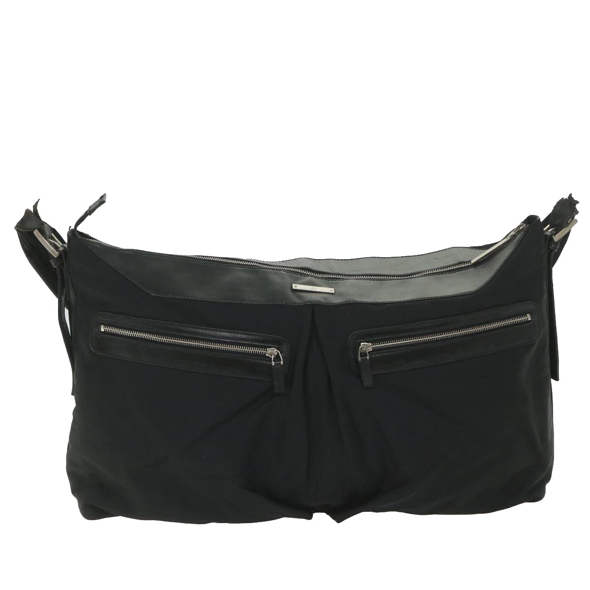 GUCCI Shoulder Bag Nylon Black 019 0444 58210
