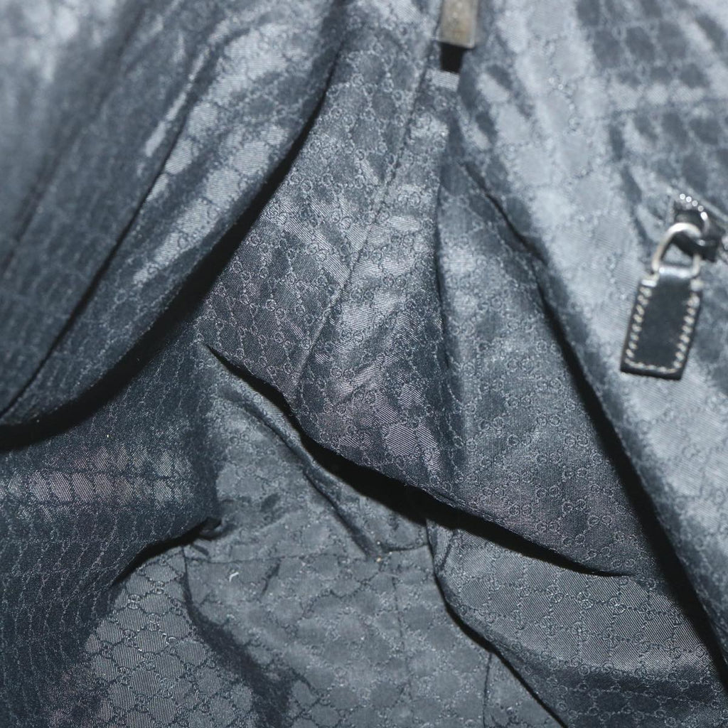 GUCCI Shoulder Bag Nylon Black 019 0444 58210