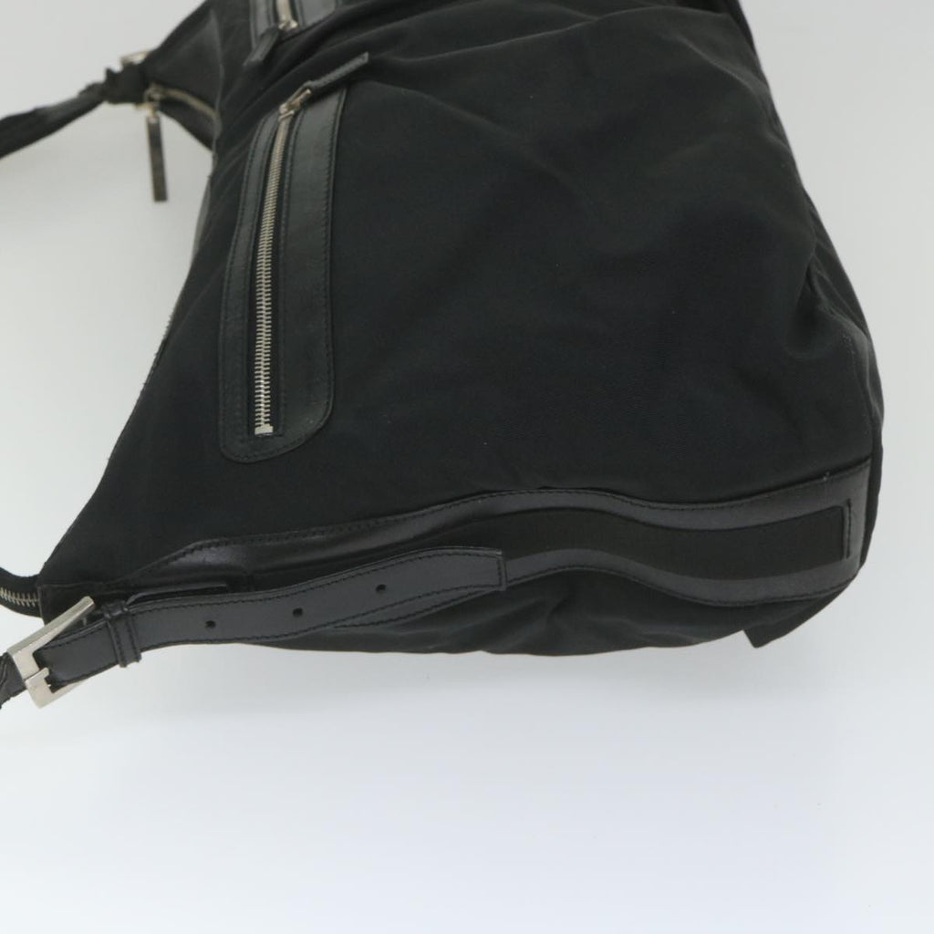 GUCCI Shoulder Bag Nylon Black 019 0444 58210