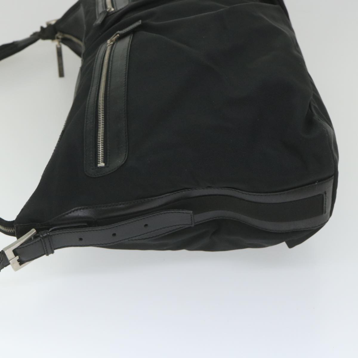 GUCCI Shoulder Bag Nylon Black 019 0444 58210