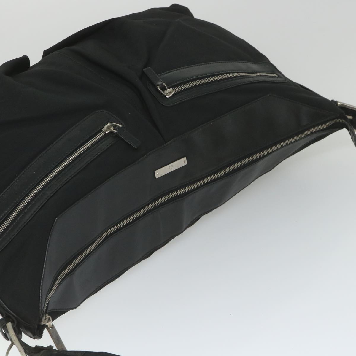 GUCCI Shoulder Bag Nylon Black 019 0444 58210