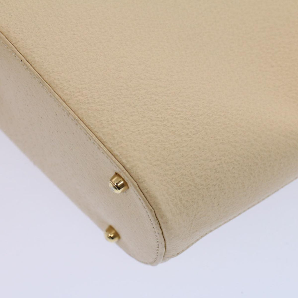 GUCCI Hand Bag Leather Cream 000 1553 0556 58212
