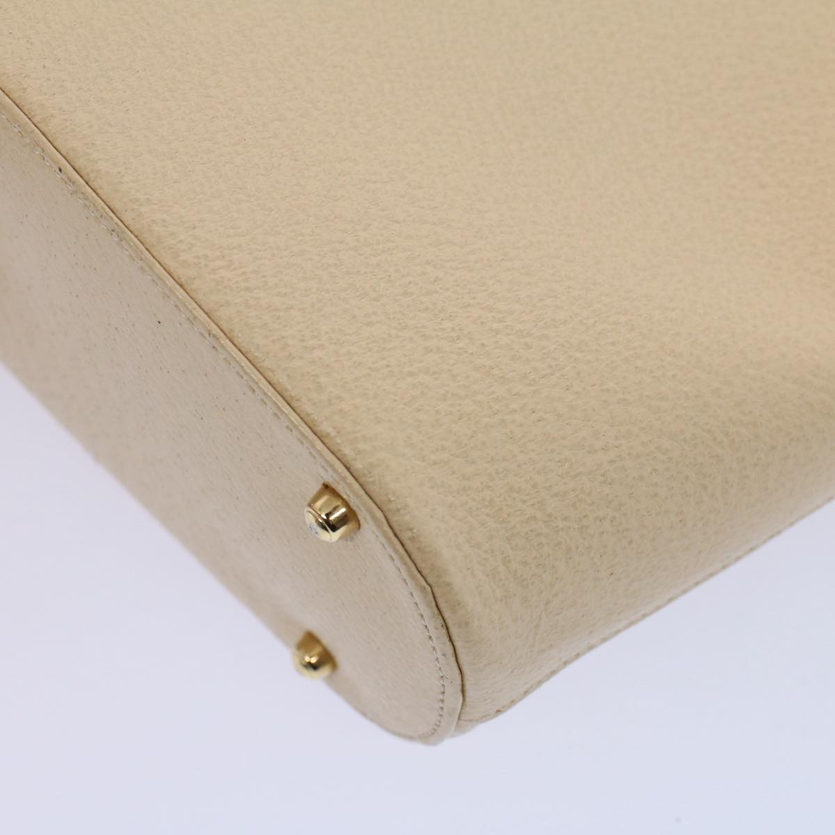GUCCI Hand Bag Leather Cream 000 1553 0556 58212