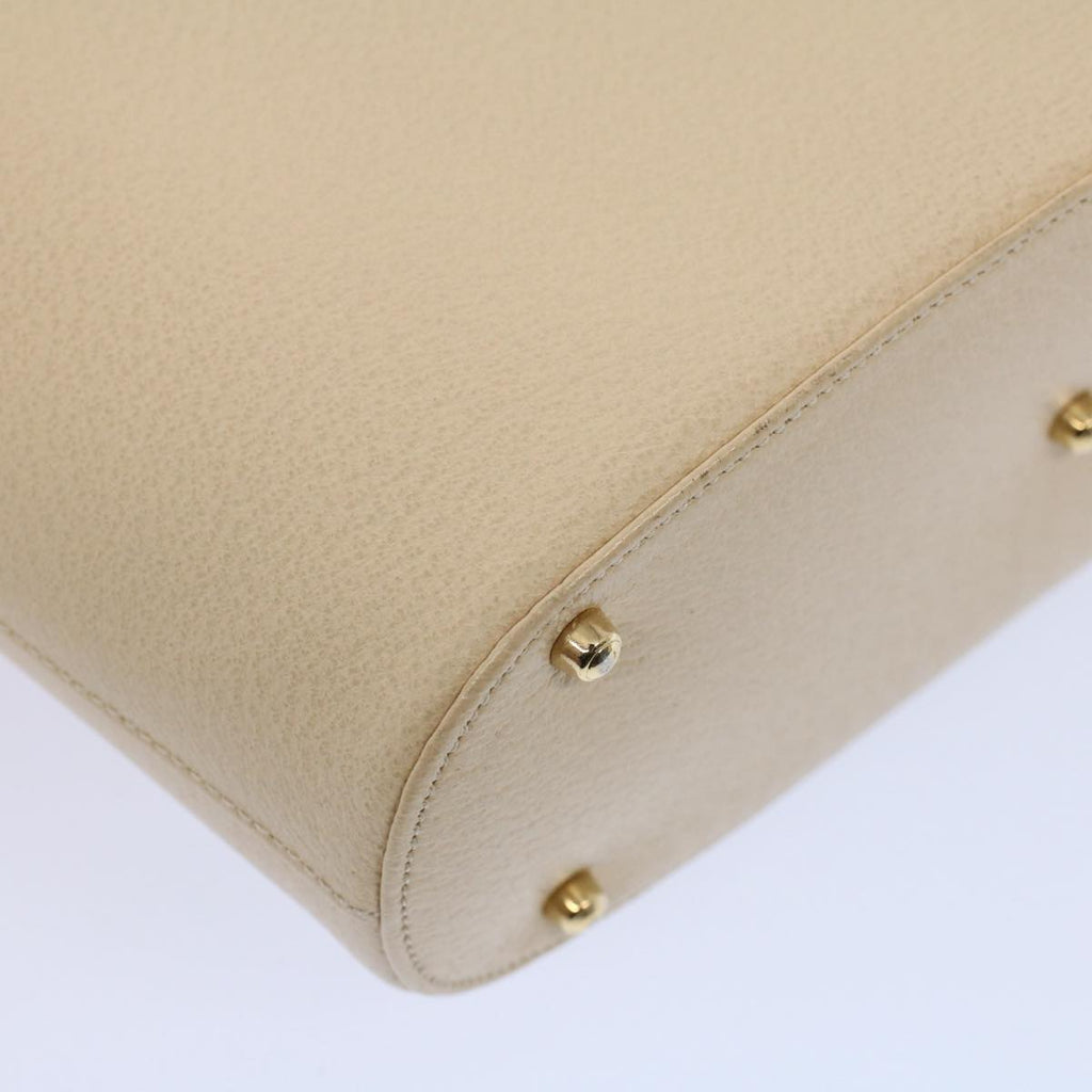 GUCCI Hand Bag Leather Cream 000 1553 0556 58212