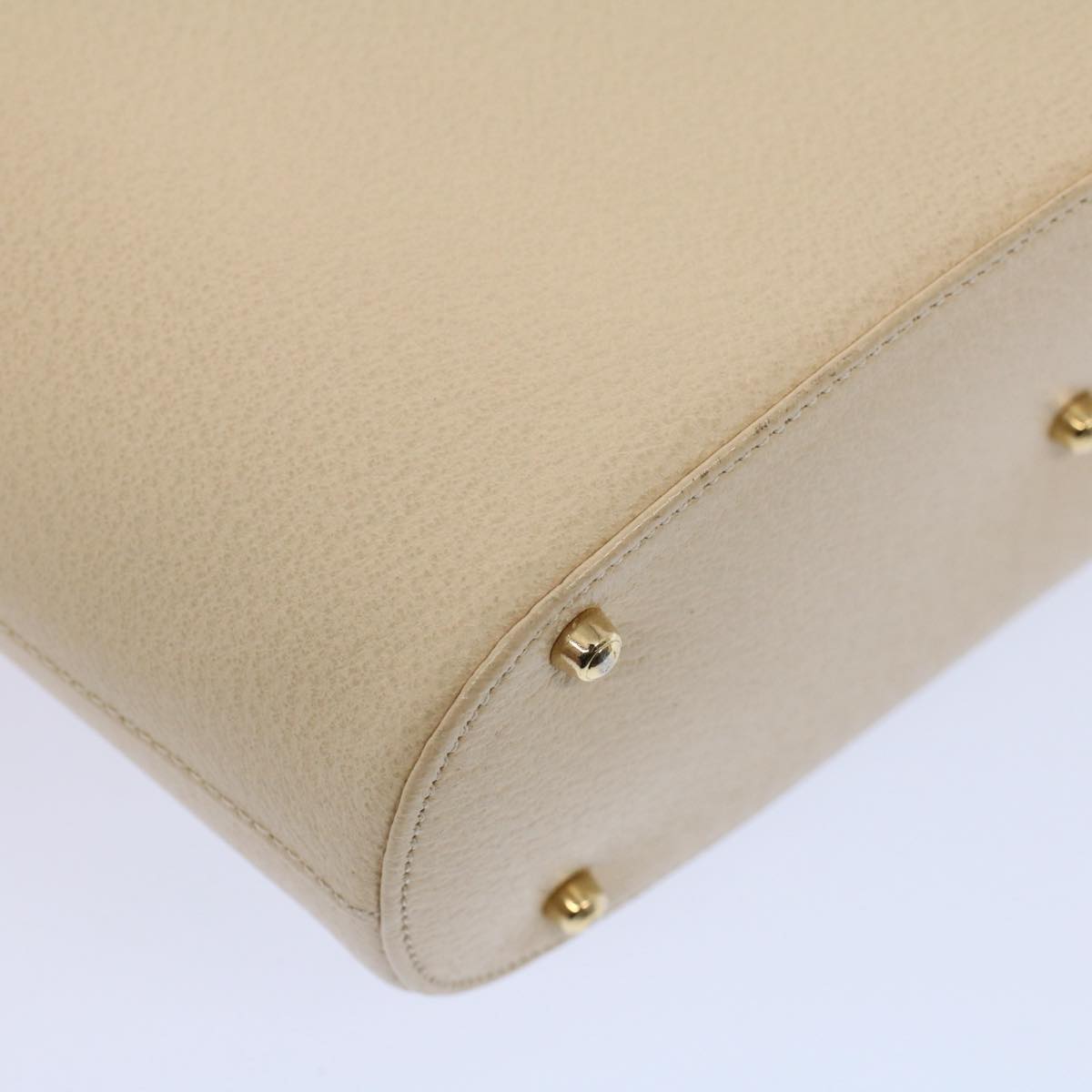 GUCCI Hand Bag Leather Cream 000 1553 0556 58212