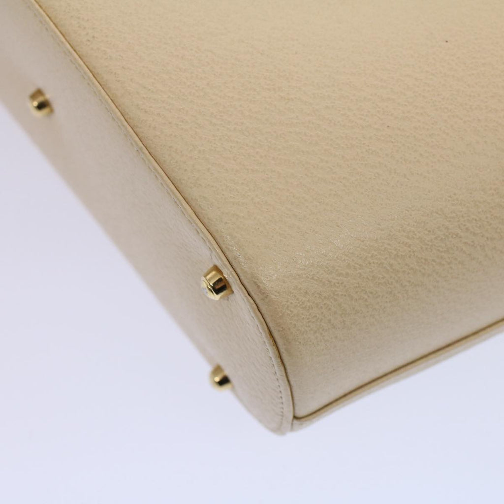 GUCCI Hand Bag Leather Cream 000 1553 0556 58212