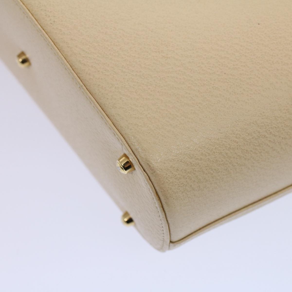 GUCCI Hand Bag Leather Cream 000 1553 0556 58212