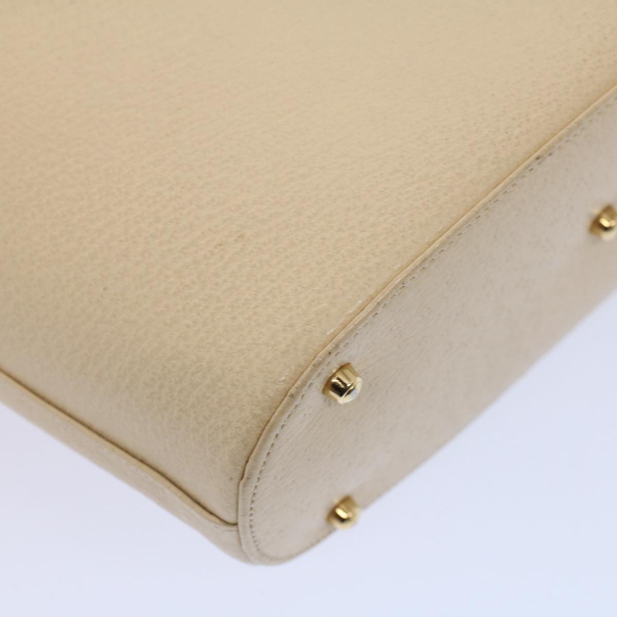 GUCCI Hand Bag Leather Cream 000 1553 0556 58212