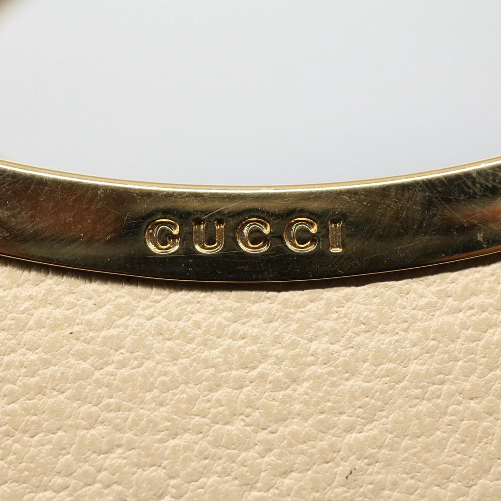 GUCCI Hand Bag Leather Cream 000 1553 0556 58212